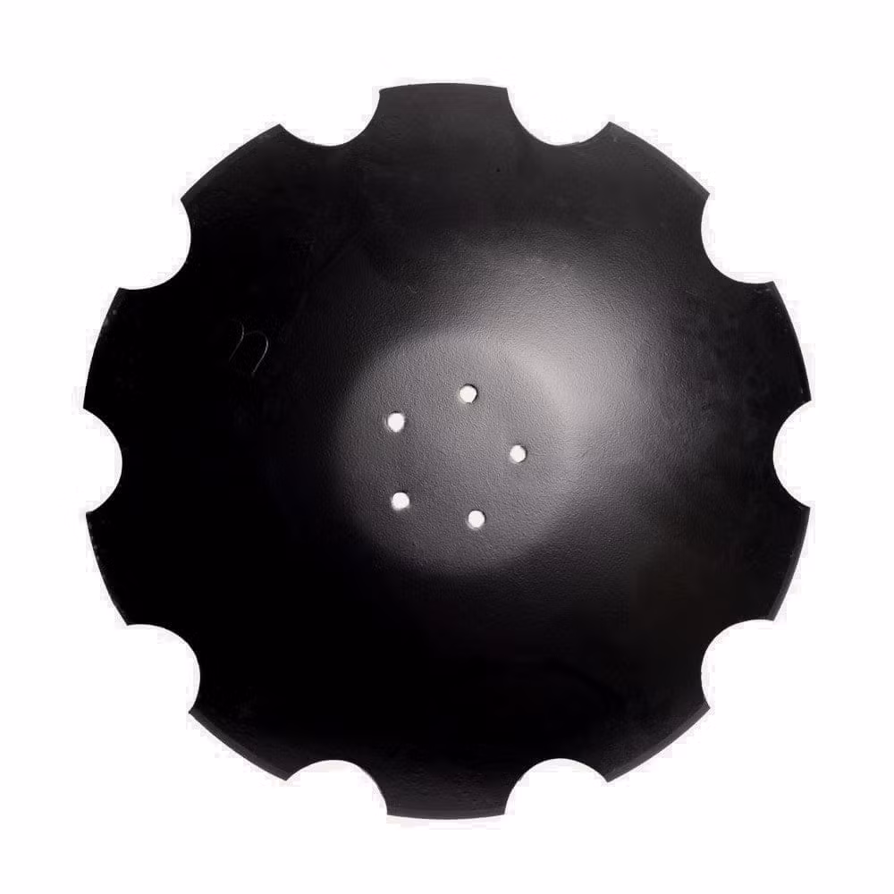 Talerz uzębiony 560 mm x 4 mm, 5 otworów, Z-10, stal węglowa