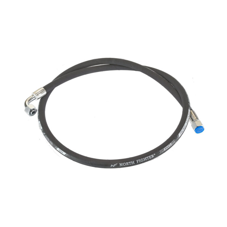 Wąż hydrauliczny 2SN 1/2 DIN 853 długość 2m z kolankiem gwinty M22x1,5